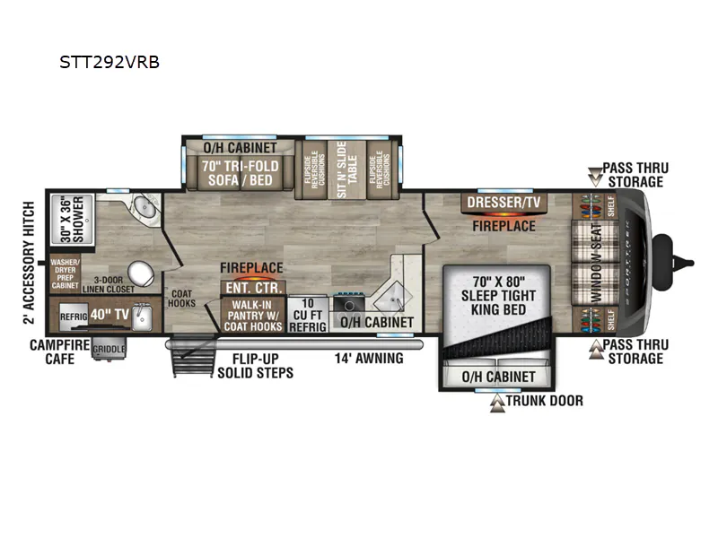 2026 Venture RV SportTrek Touring Edition STT292VRB - Floor plan