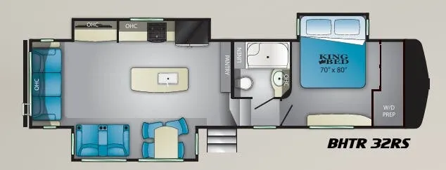Heartland Bighorn Traveler 32RS floor plan