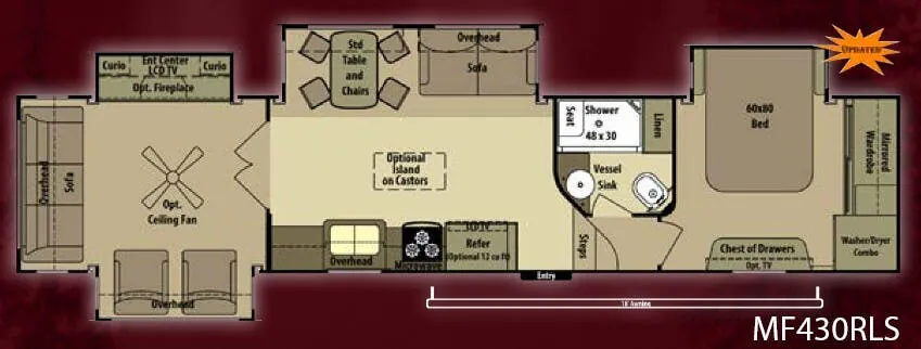 Highland Ridge Mesa Ridge MF430RLS floor plan