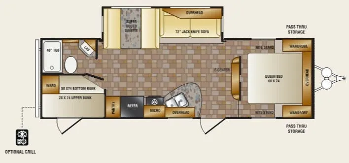 CrossRoads Zinger ZT26BH floor plan