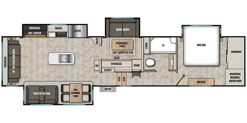 2025 Coachmen Brookstone 398MBL - Floor plan