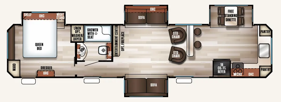 Forest River Cherokee 39CL floor plan