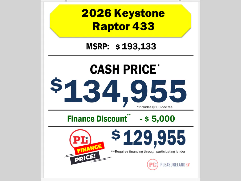 2026 Keystone Raptor 433, Photos photo 3