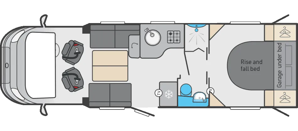 Swift Escape 694 floor plan