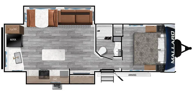2024 Heartland Mallard M283RK - Floor plan