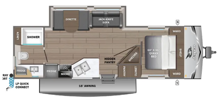 2027 Jayco Jay Flight SLX 265MWS - Floor plan