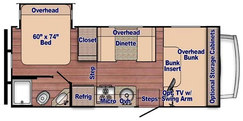 Gulf Stream Conquest Class C 6220 floor plan
