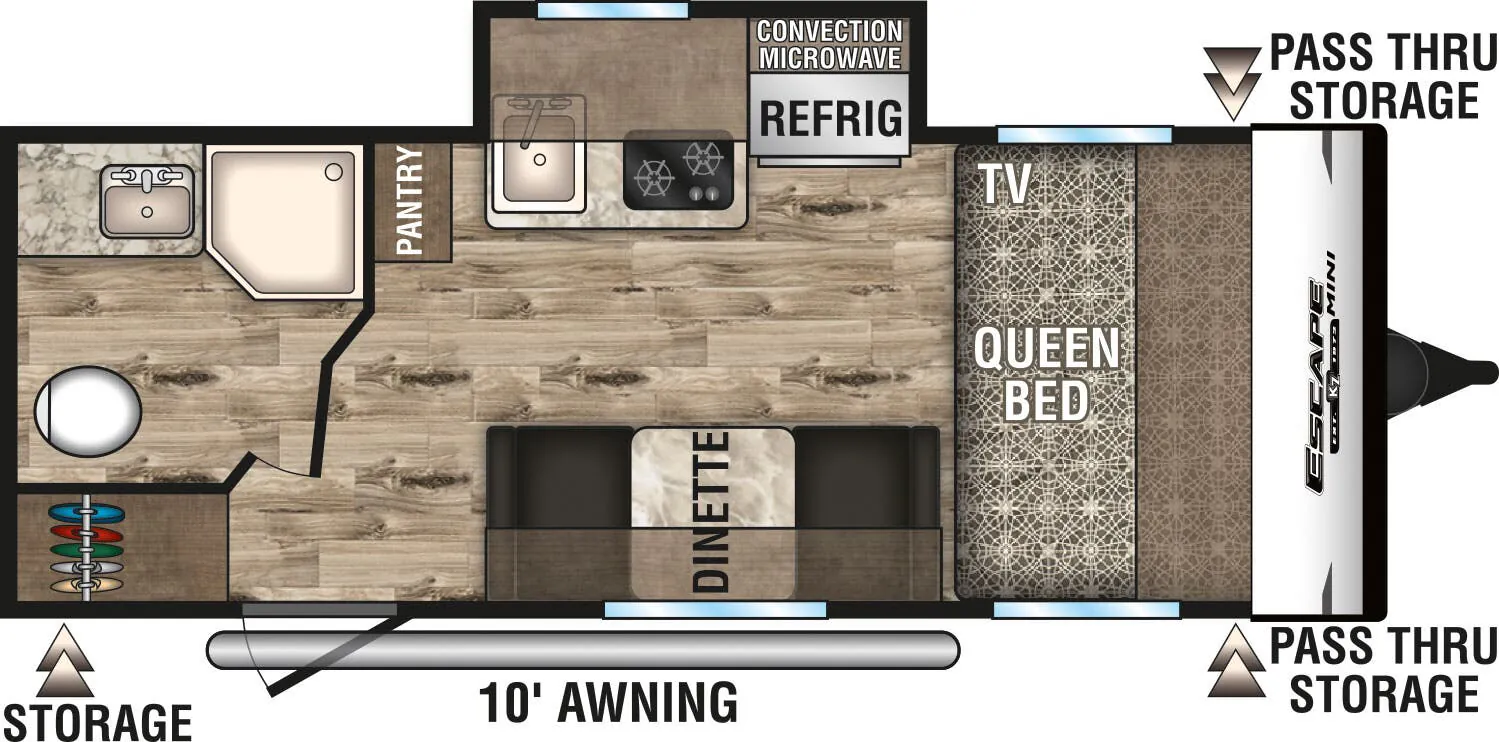 K-Z Escape Mini M181KS floor plan