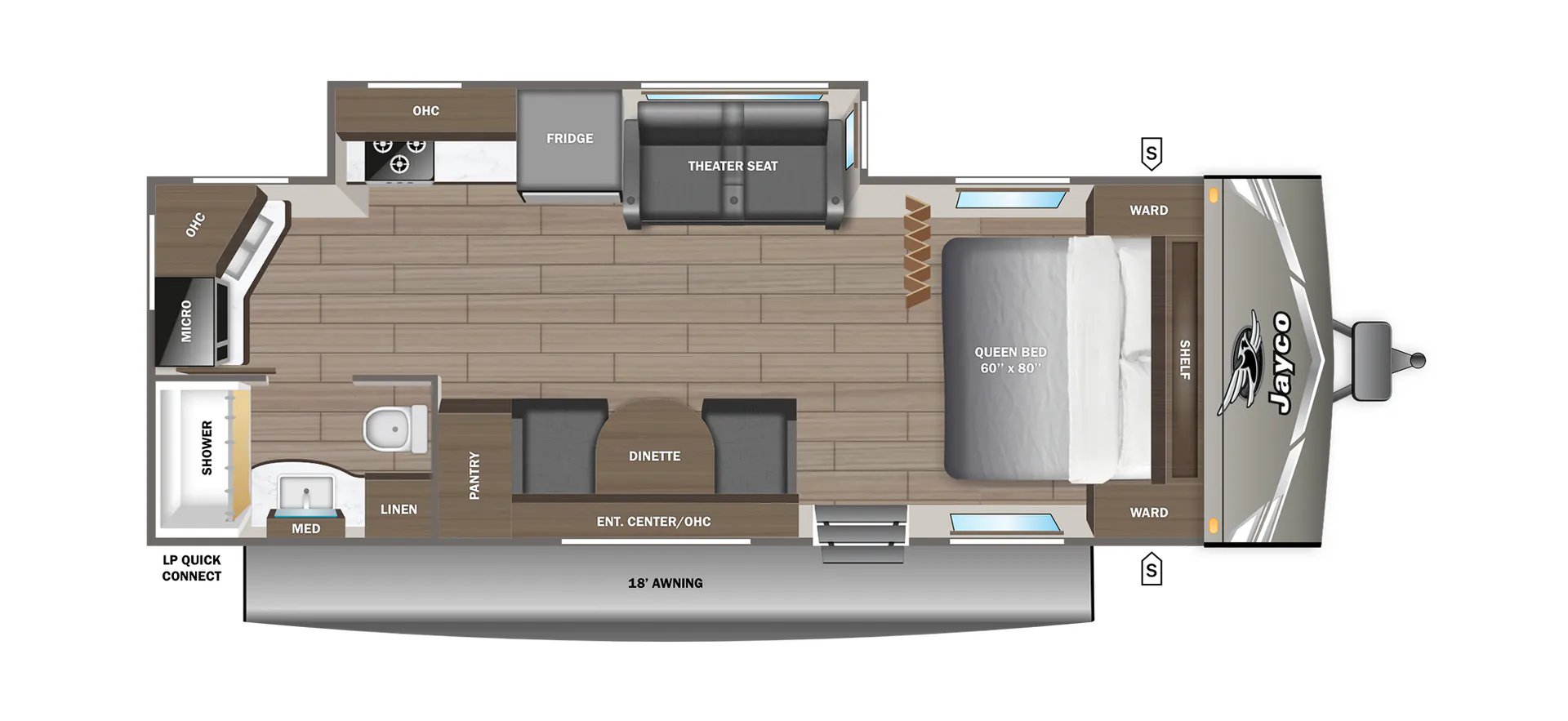 Jayco Jay Flight 225MLS floor plan
