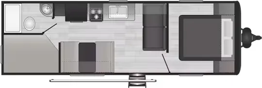 Keystone Hideout 25BHNWE floor plan