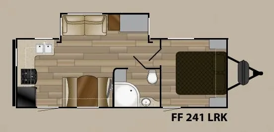 Cruiser RV Fun Finder Xtreme Lite 241LRK floor plan
