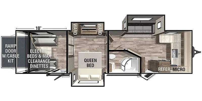 Forest River XLR Hyperlite 3310 floor plan