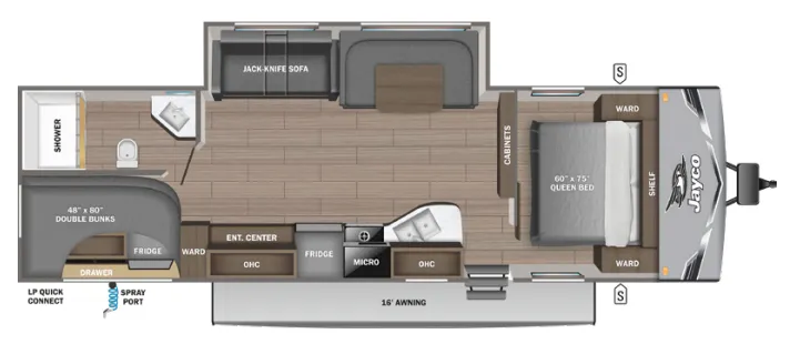 2026 Jayco Jay Flight SLX 284BHS - Floor plan