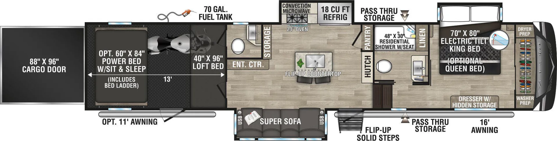 K-Z Venom 4013TK floor plan
