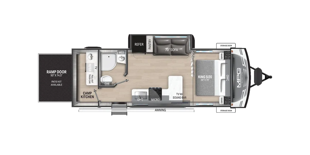 2025 Cruiser RV MPG 2400PD floor plan