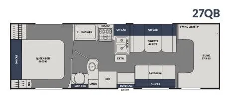 Coachmen Freelander Value Leader 27QB floor plan