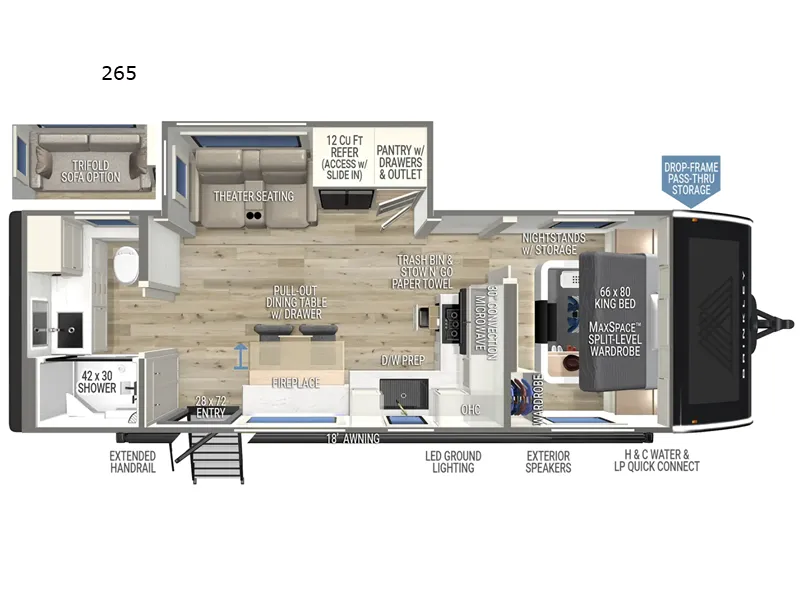2026 Brinkley Model I 265 - Floor plan