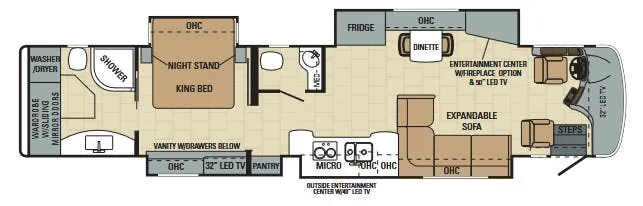 Entegra Coach Aspire 44B floor plan