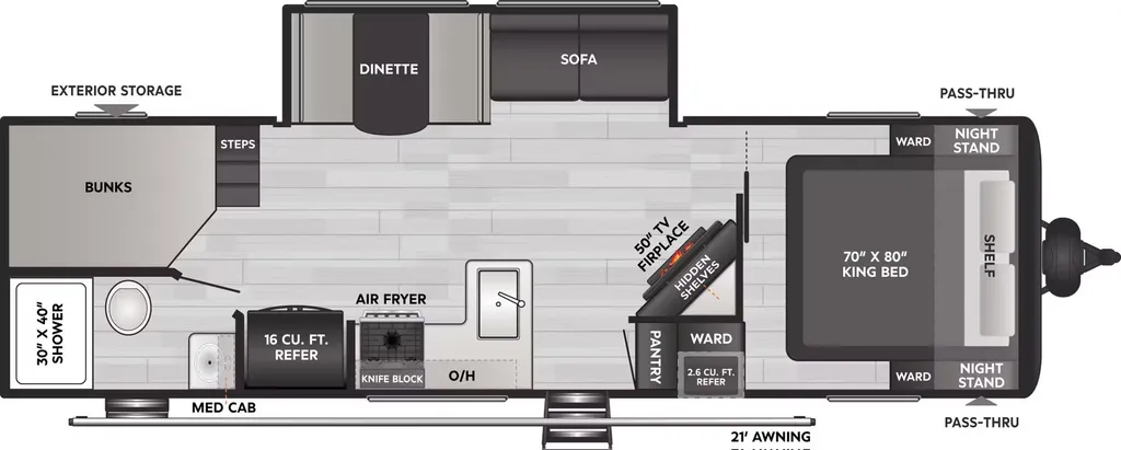 2026 Keystone Coleman Lantern 28BHS floor plan