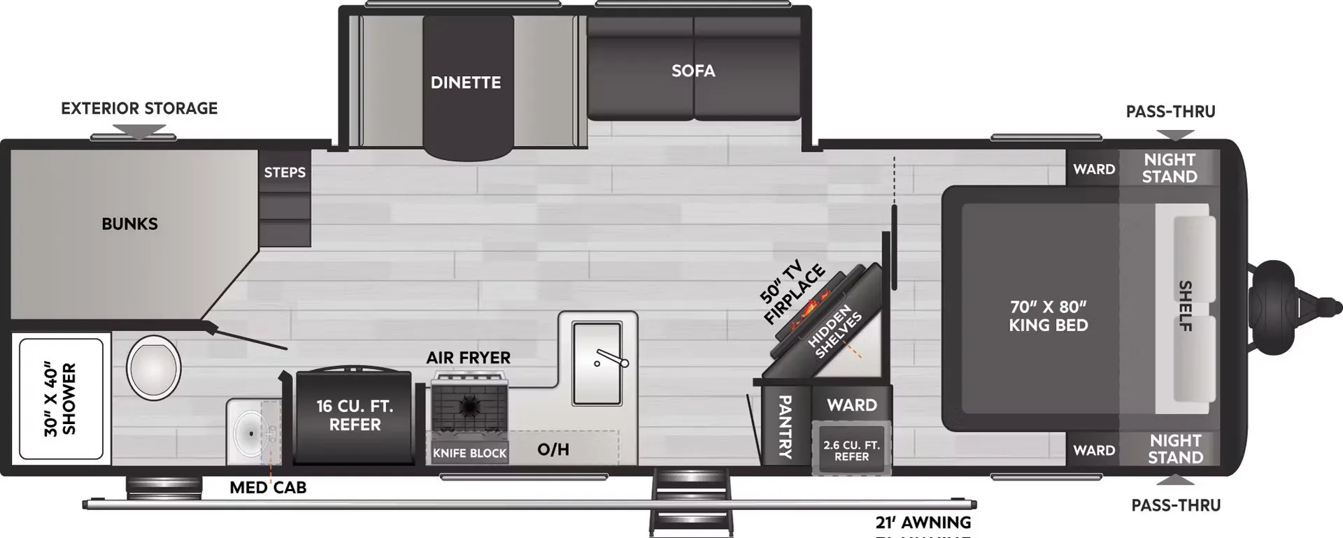 Keystone Coleman Lantern 28BHS floor plan