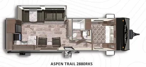 2022 Dutchmen Aspen Trail 2880RKS - Floor plan