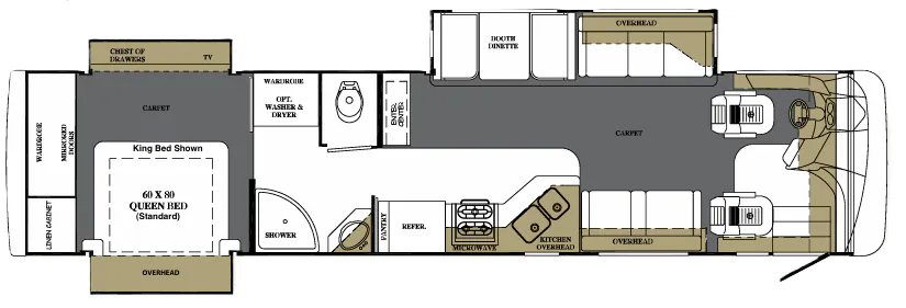 Forest River Berkshire 390TS floor plan