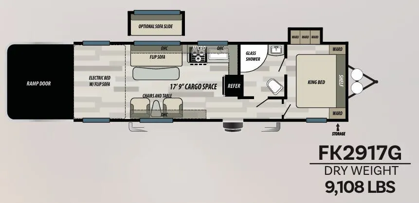 Forest River Stealth FK2917G floor plan