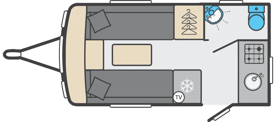Swift Challenger 390 floor plan