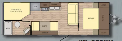 CrossRoads Z-1 ZR-252BH floor plan