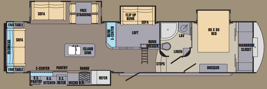 Shasta Phoenix 35BL floor plan