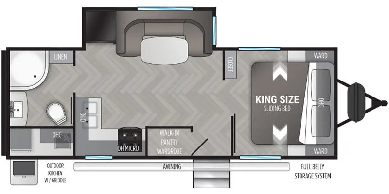 Cruiser RV Shadow Cruiser SC239RBS floor plan