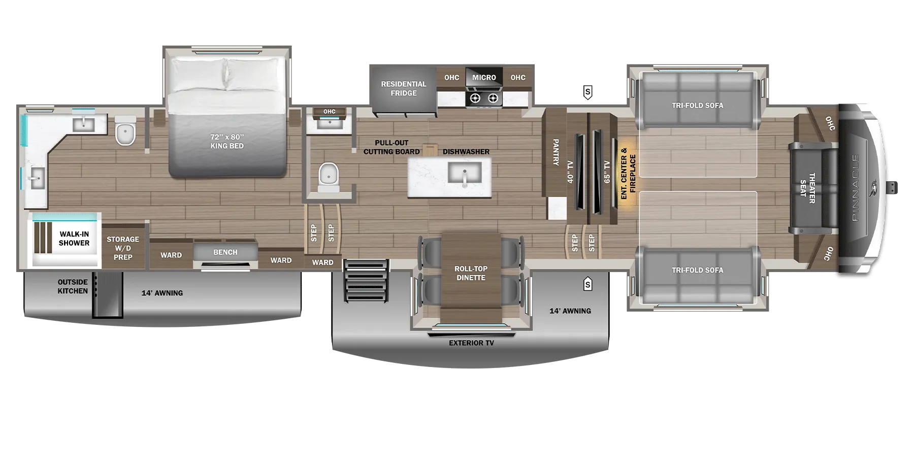 2027 Jayco Pinnacle 39FLOK - Floor plan