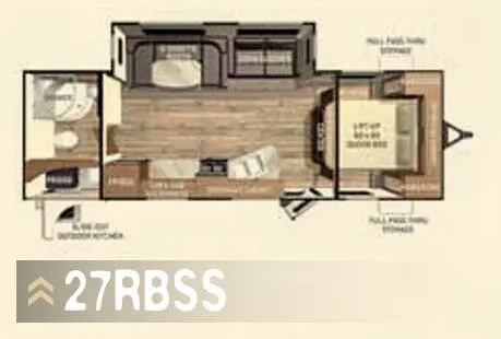 Cruiser RV ViewFinder Signature 27RBSS floor plan
