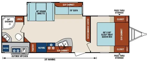 Venture RV SportTrek ST271VRB floor plan