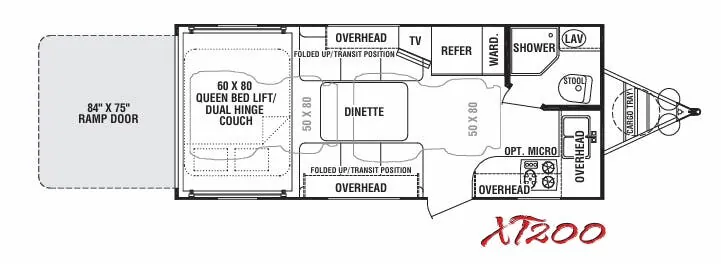 Cruiser RV Fun Finder Xtra XT-200 floor plan