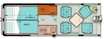 Sportsmobile Express 123S floor plan
