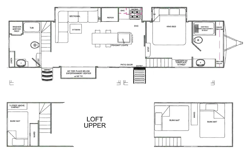 2027 Sierra 411DBDL floor plan