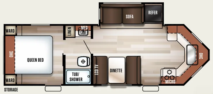 Forest River Cherokee 234VFK floor plan
