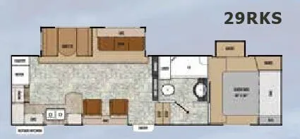 Coachmen Chaparral Lite 29RKS floor plan