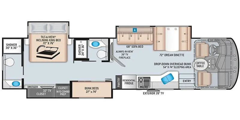 Thor Motor Coach Miramar 37.1 floor plan