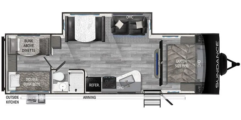 Heartland Sundance Ultra-Lite SDTT 291 QB floor plan