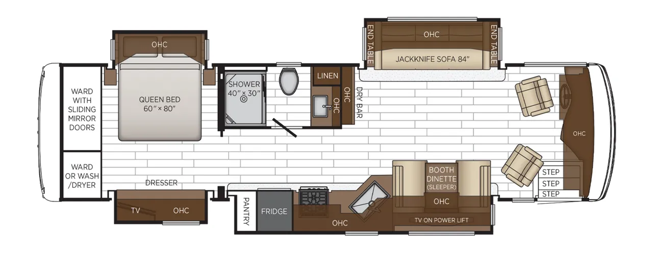 2025 Newmar Northern Star 3418 - Floor plan