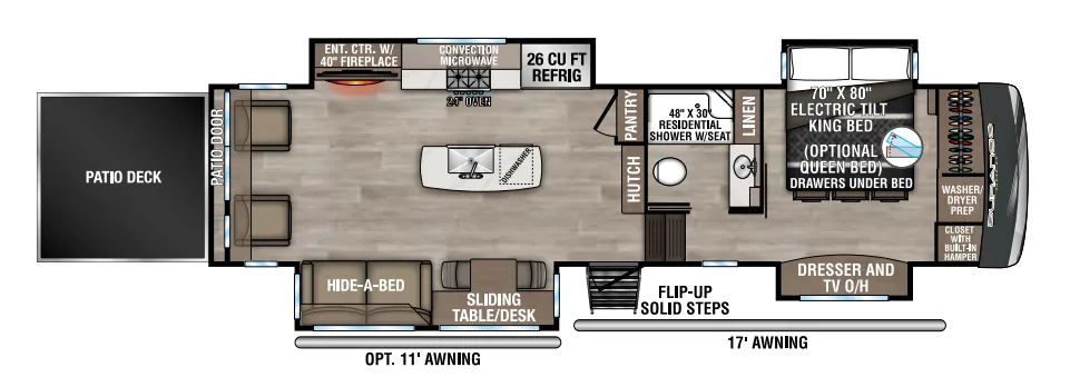 K-Z Durango Gold G358RPQ floor plan