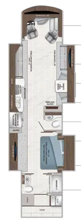 American Coach American Dream 42Q floor plan