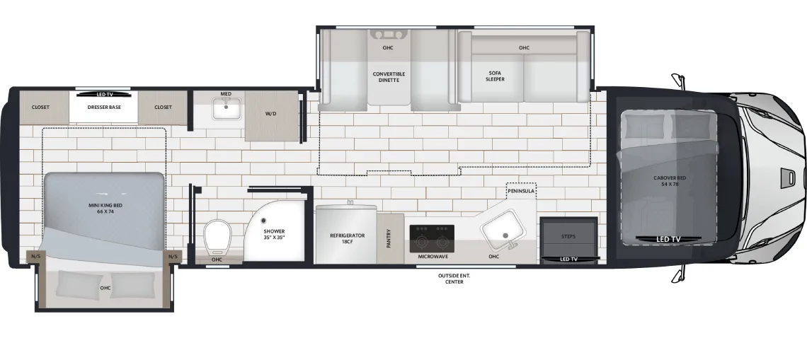 Renegade RV Verona 36VSB floor plan