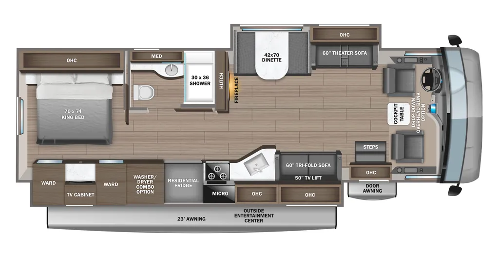 2020 Jayco Precept 34G floor plan