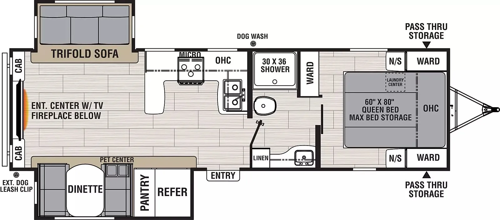 2023 Coachmen Northern Spirit 2764RE - Floor plan