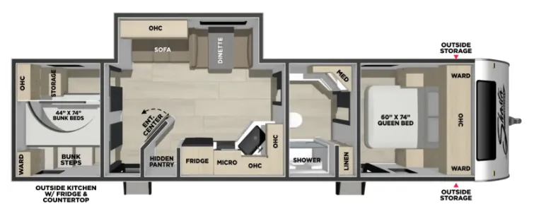 Coachmen Shasta I-5 5 533BH floor plan