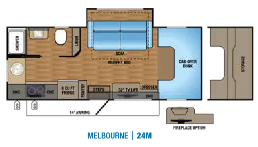 Jayco Melbourne 24M floor plan