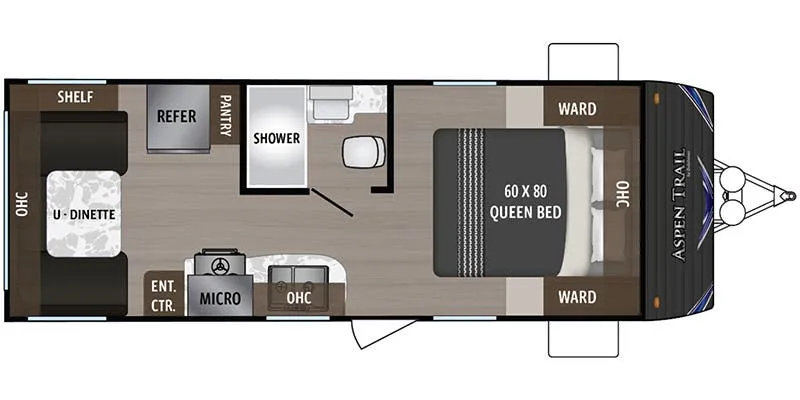 2019 Dutchmen Aspen Trail 2050QBWE - Floor plan